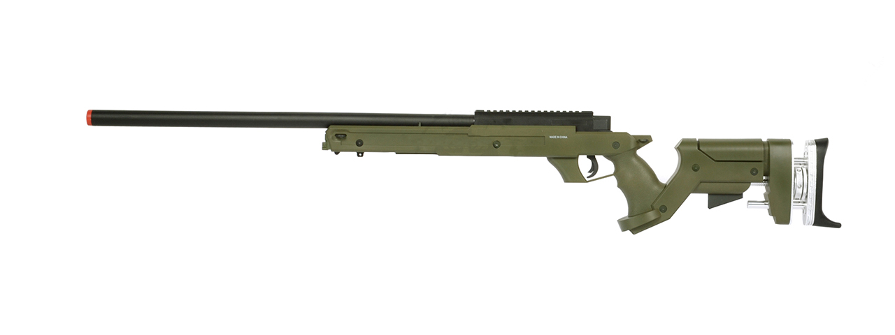 WELLFIRE SR22 FULL METAL BOLT ACTION TYPE 22 SNIPER RIFLE - OD GREEN - Click Image to Close