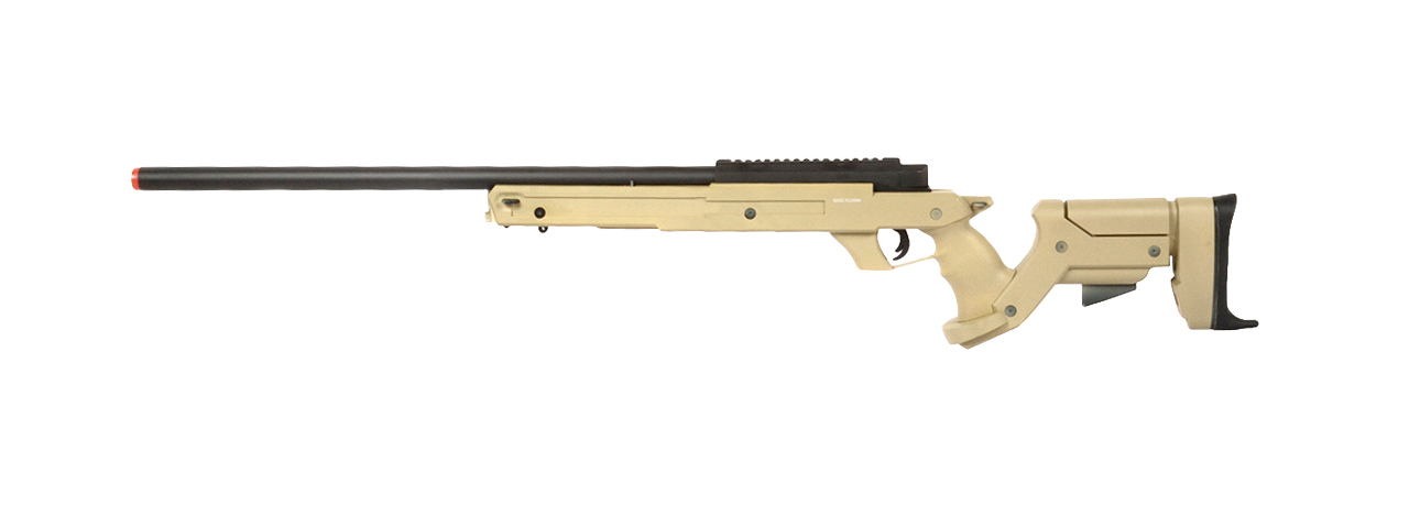 WELLFIRE SR22 FULL METAL BOLT ACTION TYPE 22 SNIPER RIFLE - DARK EARTH - Click Image to Close