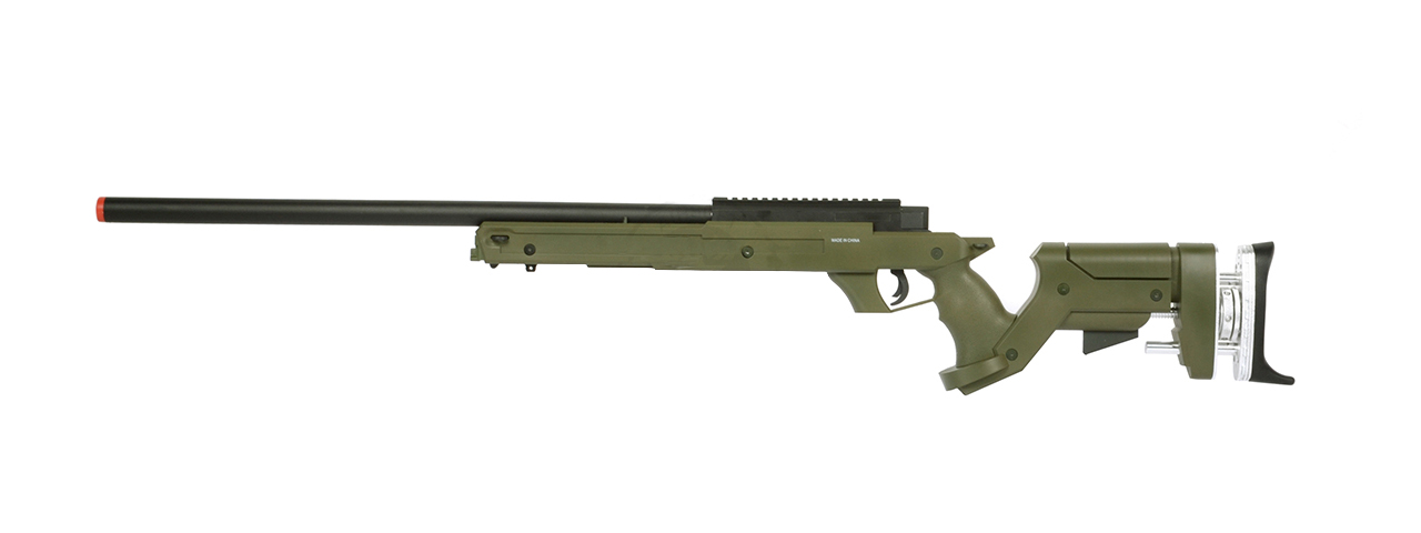 WELLFIRE SR22 FULL METAL TYPE 22 BOLT ACTION SNIPER RIFLE - OD GREEN - Click Image to Close