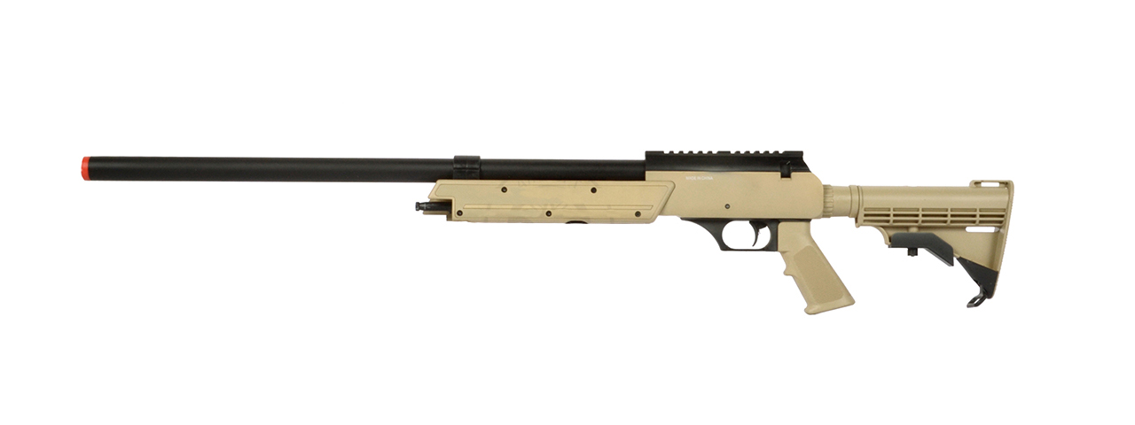 WELL APS SR-2 MODULAR BOLT ACTION SNIPER RIFLE MB06A (TAN) - Click Image to Close