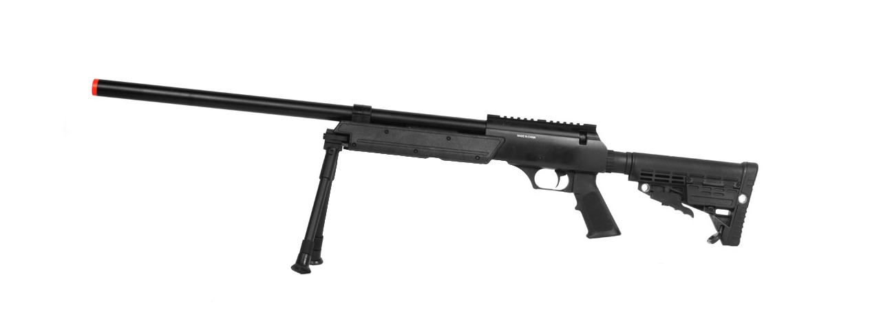 WELL SPEC-OPS MB13A APS SR-2 BOLT ACTION SNIPER RIFLE W/ BIPOD (BK) - Click Image to Close