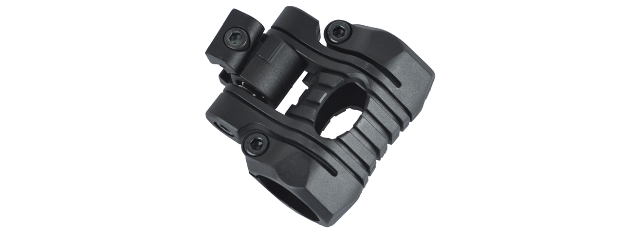 OT0424B 5-POSITION FLASHLIGHT RAIL MOUNT (BLACK) - Click Image to Close