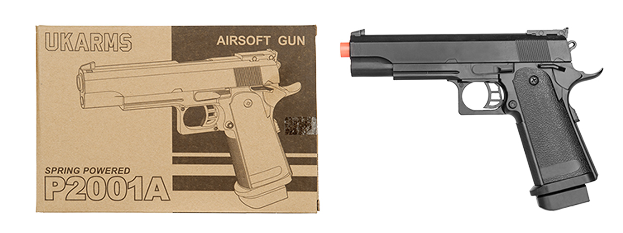 P2001A SPRING PISTOL (BK) - Click Image to Close