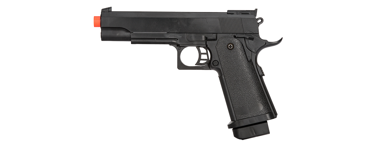 P2001BAG SPRING POWERED 1911 POLYMER PISTOL IN POLY BAG (BLACK) - Click Image to Close