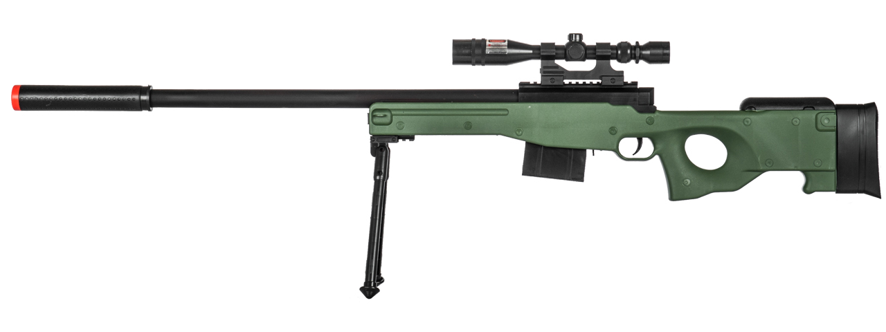 P2703G SPRING RIFLE w/ SCOPE (GREEN) - Click Image to Close