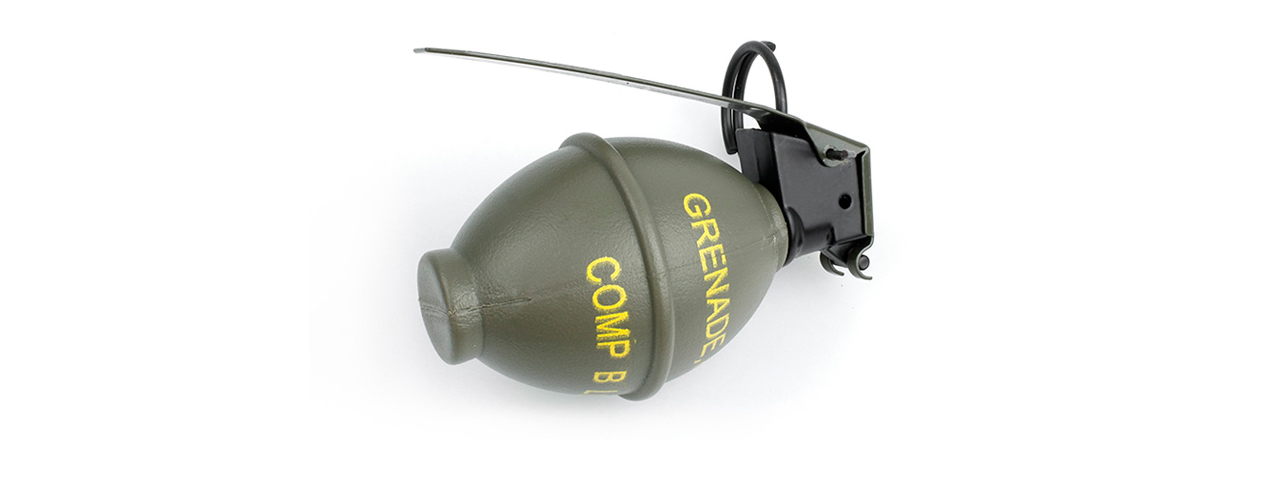 AMA POLYMER M26 DUMMY GRENADE W/ METAL PIN - OLIVE DRAB - Click Image to Close