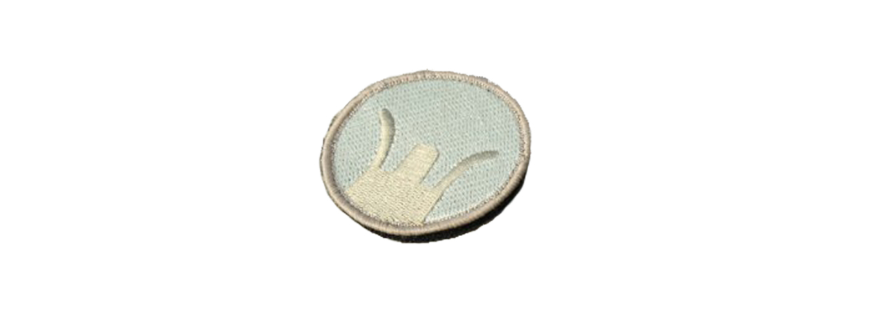 T1051-T MILITARY VELCRO PATCH - FRONT SIGHT (TAN) - Click Image to Close