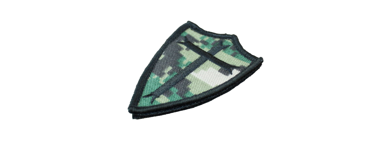 T1091-WD POOR KNIGHTS VELCRO PATCH (WOODLAND DIGITAL) - Click Image to Close