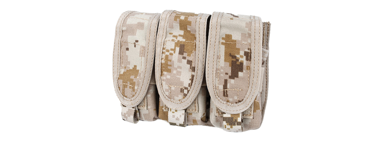 T1347-DD TRIPLE M203 40MM GRENADE POUCH (DESERT DIGITAL) - Click Image to Close