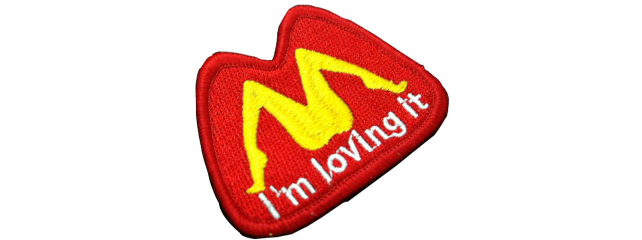 T1521-R I'M LOVING IT PATCH (RED) - Click Image to Close