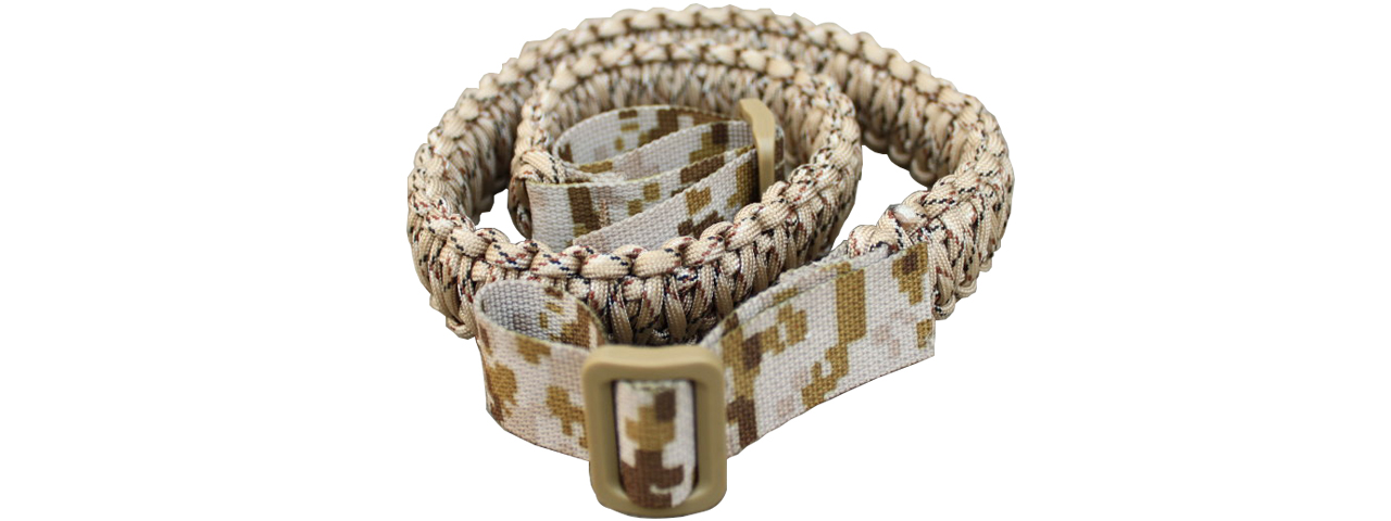 T1605-DD PARACORD SURVIVAL BRACELET (DESERT DIGITAL) - Click Image to Close