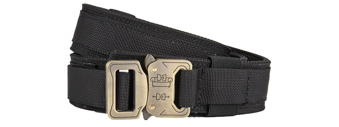 T1939-BK-M HARD 1.5 INCH SHOOTER BELT - MED (BLACK) - Click Image to Close