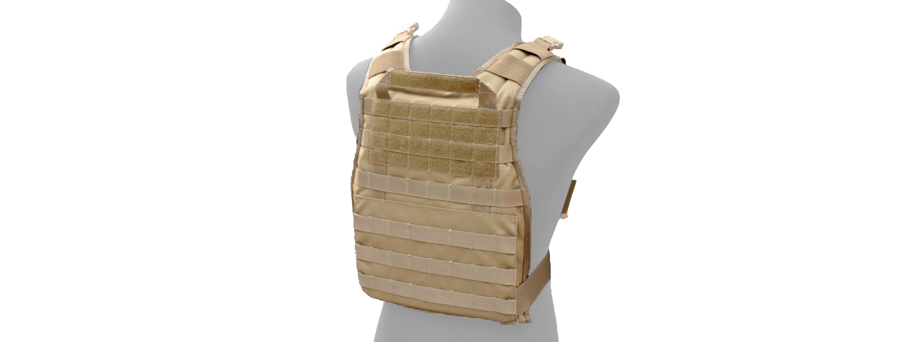 AMA "ALL MOLLE" ADJUSTABLE RHODESIAN RECONNAISSANCE VEST (RRV) - KHAKI - Click Image to Close