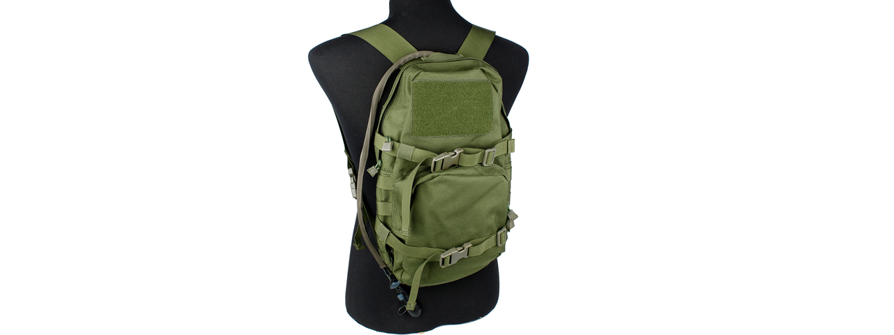 AMA 1000D CORDURA MODULAR ASSAULT PACK W/ 3L HYDRATION BLADDER - OD GREEN - Click Image to Close