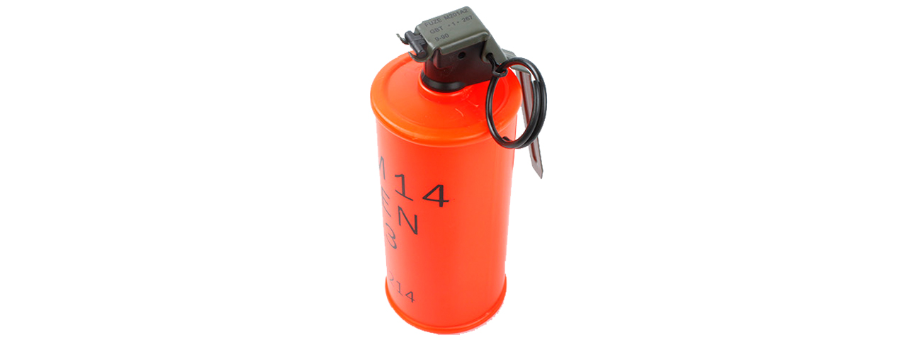 AMA DUMMY PLASTIC AN M14 TH3 INERT INCENDIARY GRENADE W/ METAL PIN - RED - Click Image to Close