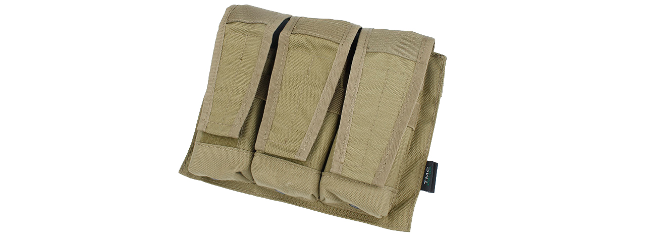 AMA 500D ADAPTIVE VEST SYSTEM M4/M16 TRIPLE MAG POUCH - KHAKI - Click Image to Close