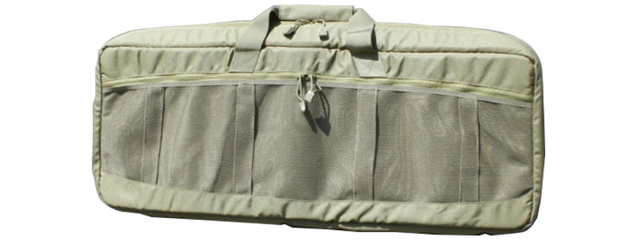 AMA COVERT 36-INCH CARBINE MESH CARRYING CASE W/ RUCK STRAPS - KHAKI - Click Image to Close