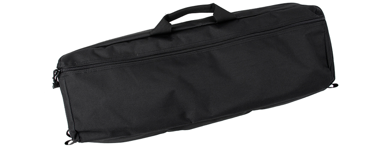 AMA TRANSPORTER 26-INCH SINGLE Q/D STRAP MOLLE RIFLE SOFT CASE - BLACK - Click Image to Close