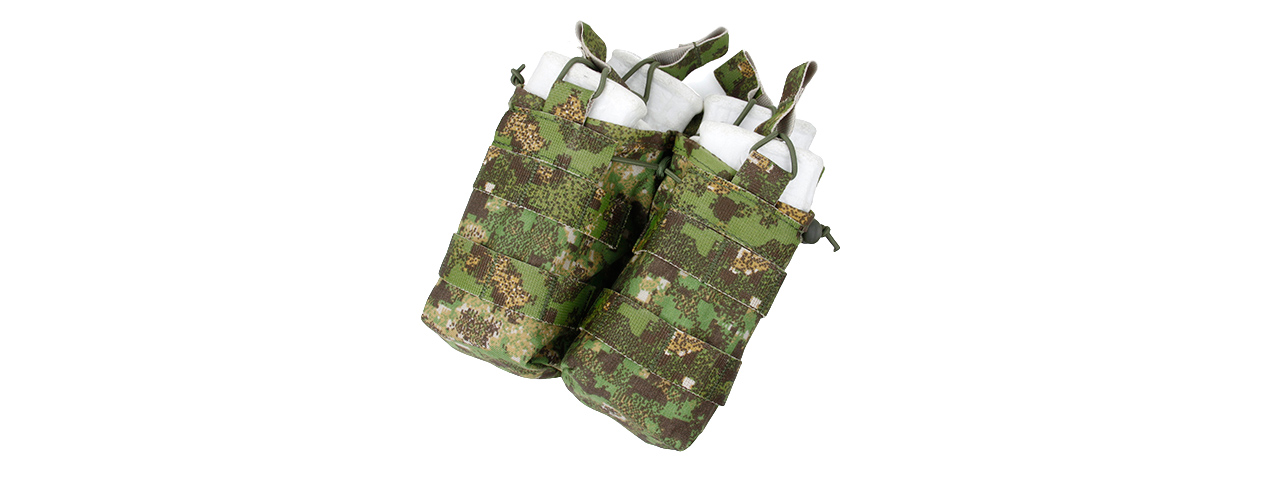 T2417-GZ DOUBLE OPEN TOP MAGAZINE POUCH (PC GREEN) - Click Image to Close