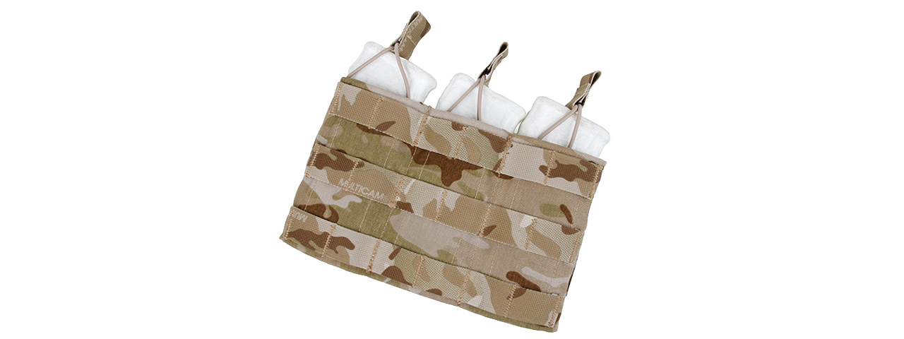 AMA TRIPLE WEDGE MAGAZINE POUCH W/ PARACORD LACING - CAMO DESERT - Click Image to Close