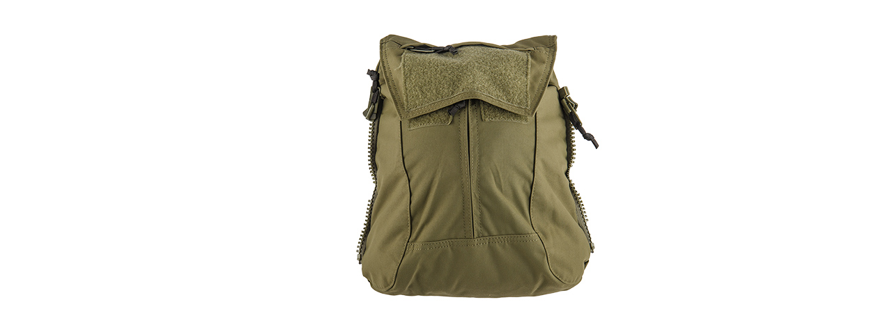 T2483RG ZIPPER PANEL BACKPACK (RANGER GREEN) - Click Image to Close