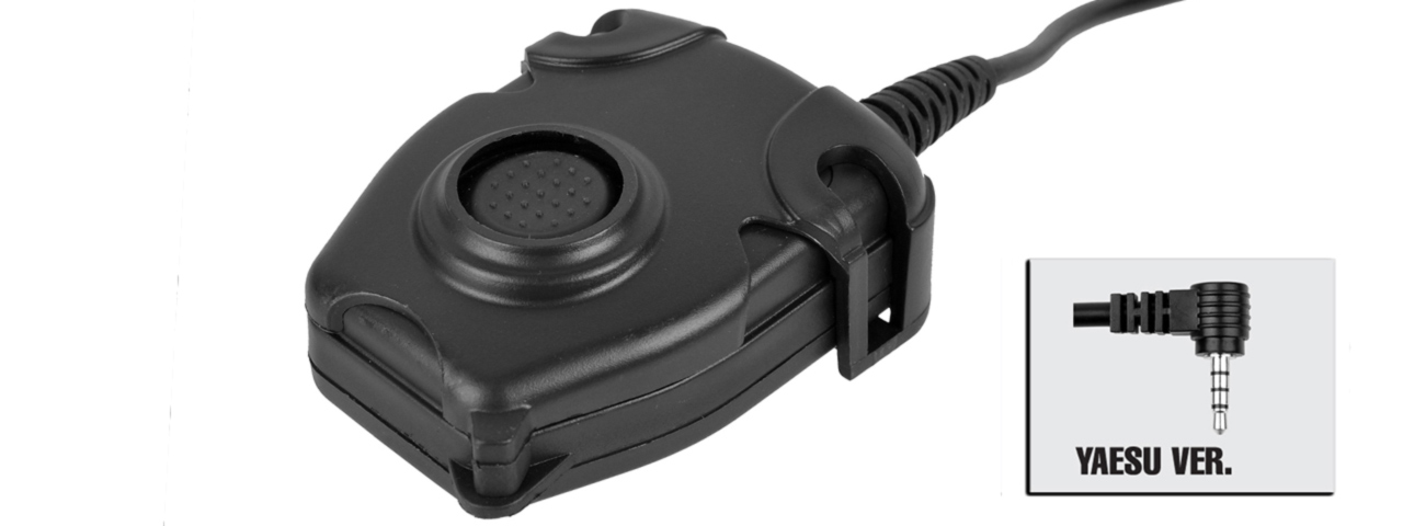 Z-TACTICAL ZPELTOR PTT MILITARY STANDARD YAESU VERSION - BLACK - Click Image to Close