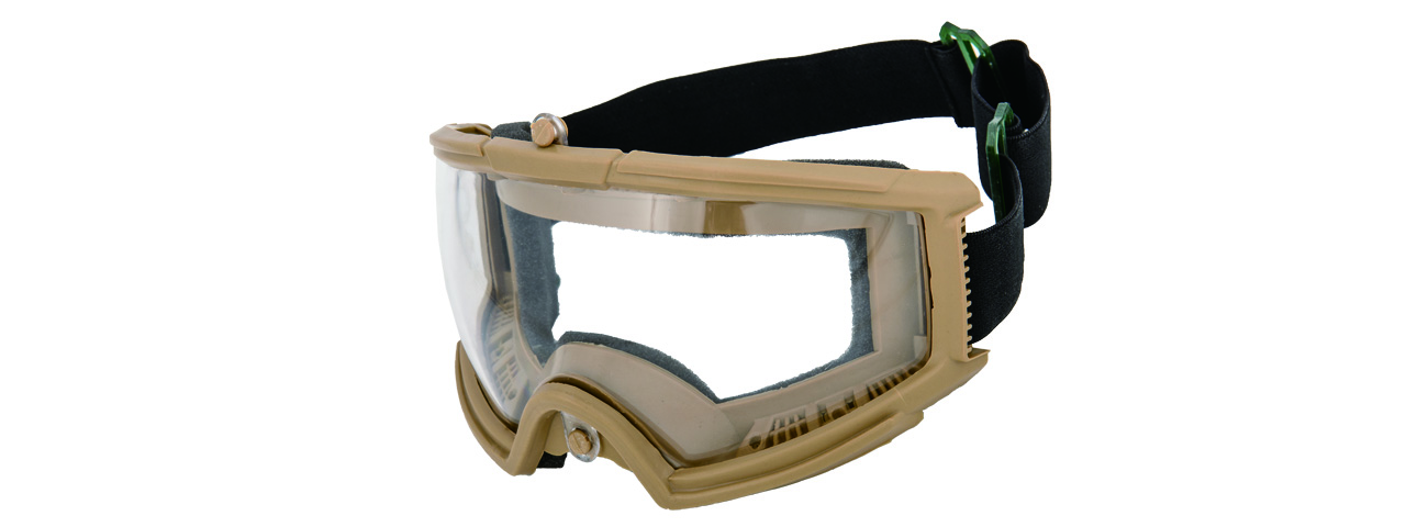 2605T AIRSOFT FULL SEAL TACTICAL PROTECTIVE GOGGLES (TAN) - Click Image to Close