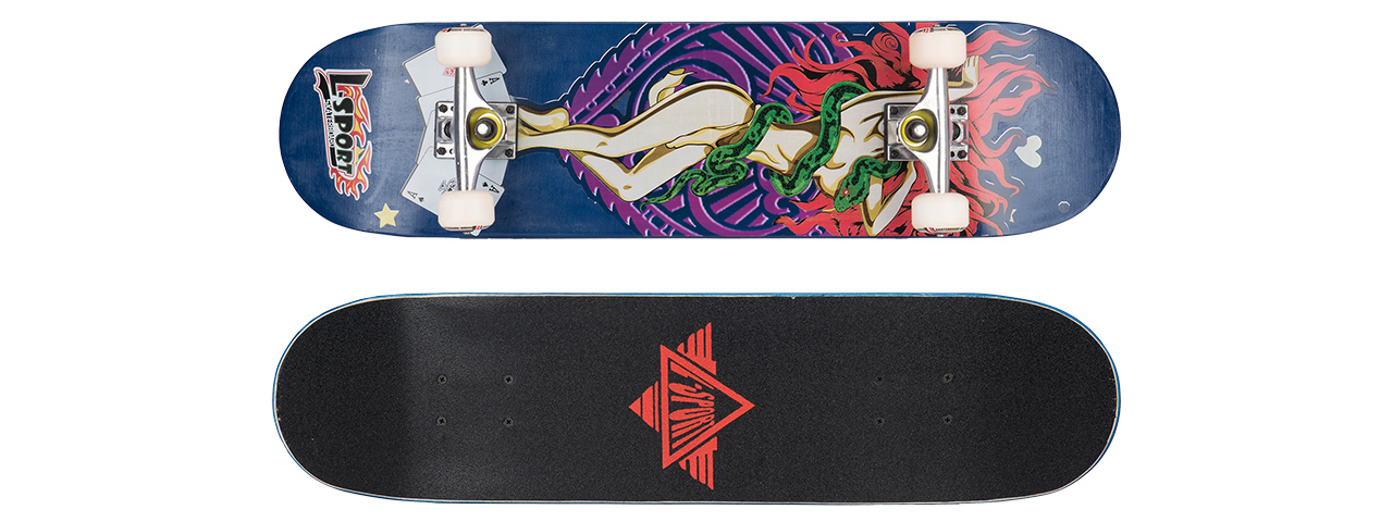 3108-T026 FEELING LUCKY COMPLETE SKATEBOARD (8.0" X 31") - Click Image to Close