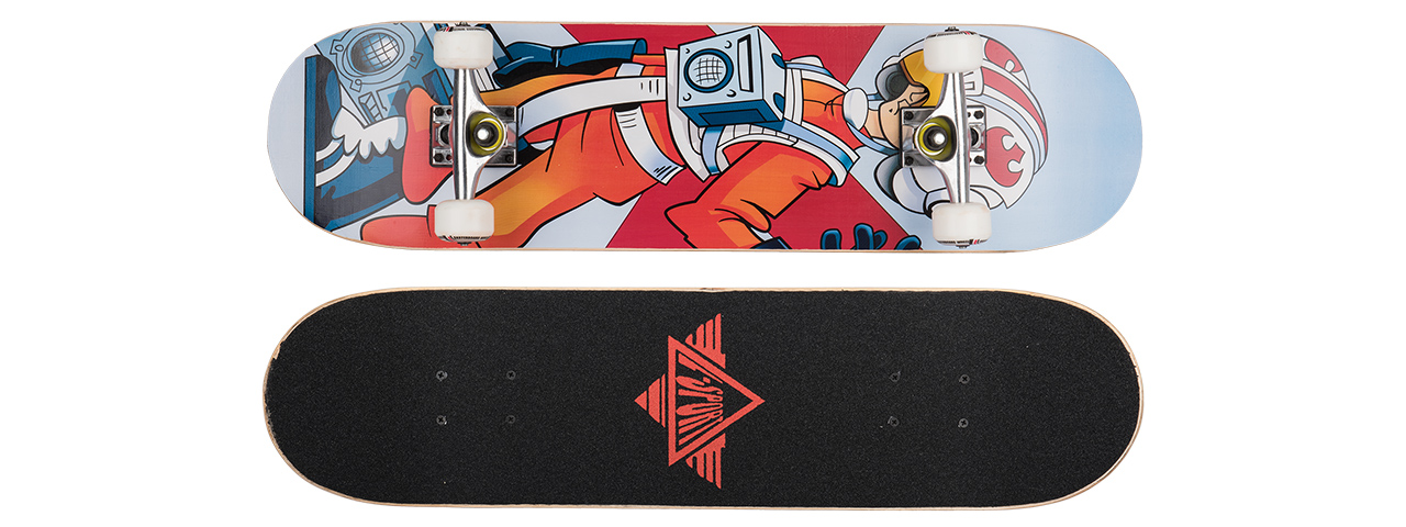 3108-T032 REBEL PILOT COMPLETE SKATEBOARD (8.0" X 31") - Click Image to Close