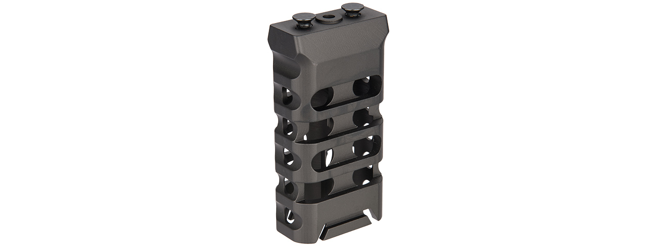 5KU Keymod Short Skeletonized Vertical Foregrip [Version 2] (BLACK) - Click Image to Close