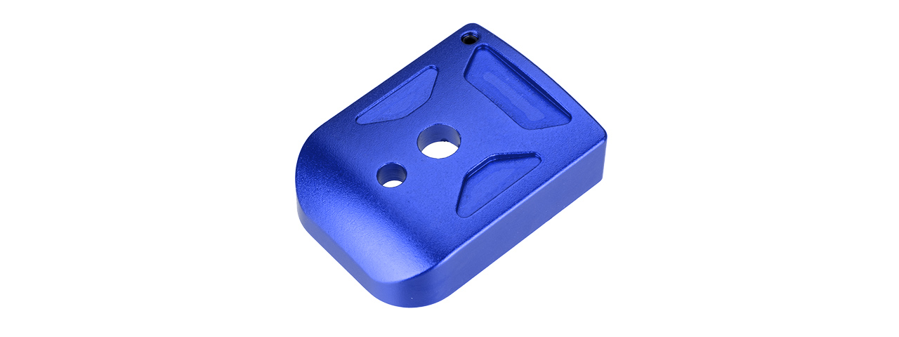 5KU-GB260-BU ALUMINUM HI-CAPA MAG BASE COVER - TYPE 1 (BLUE) - Click Image to Close