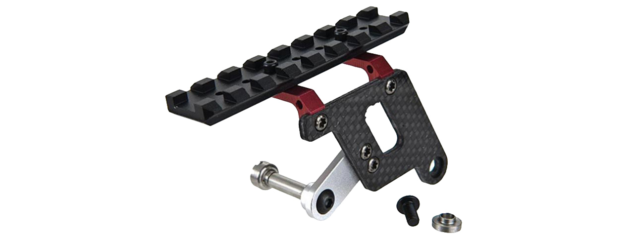 5KU-GB281-R HI-CAPA METAL 20MM PICATINNY RAIL MOUNT (RED) - Click Image to Close