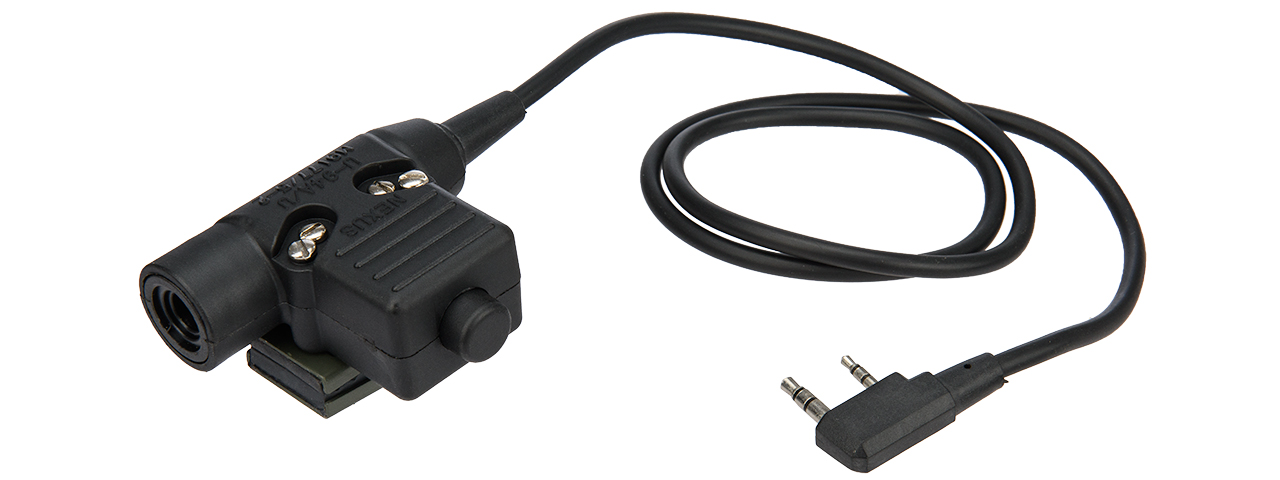 AC-200G U94 PTT (PUSH-TO-TALK) FOR KENWOOD VERSION (BLACK) - Click Image to Close