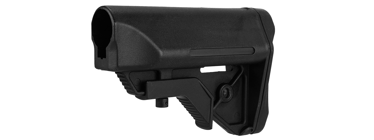 AC-3669 POLYMER STOCK W/ NUNCHUCK BATTERY STORAGE (BLACK) - Click Image to Close