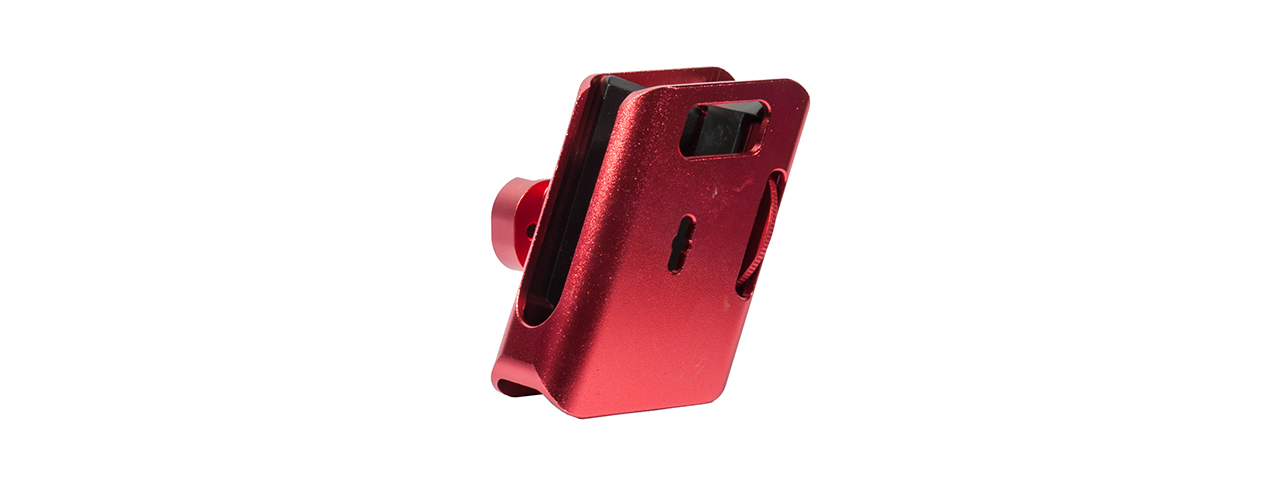 AC-395R COMPETITION ALUMINUM PISTOL MAGAZINE POUCH (COLOR: RED) - Click Image to Close