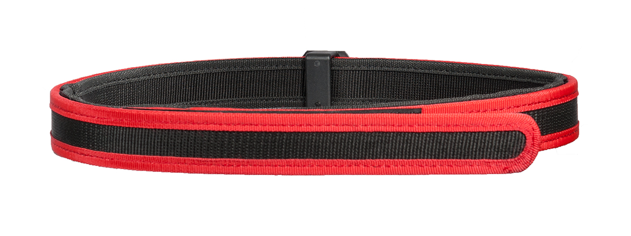 AC-402RL COMPETITION SPECIAL BELT (COLOR: BLACK & RED) SIZE: LARGE - Click Image to Close