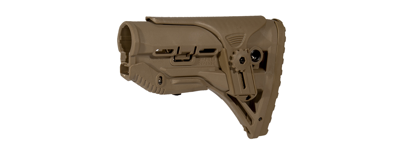 AC-404T M4AR-15 TACTICAL STOCK (COLOR: DARK EARTH) - Click Image to Close