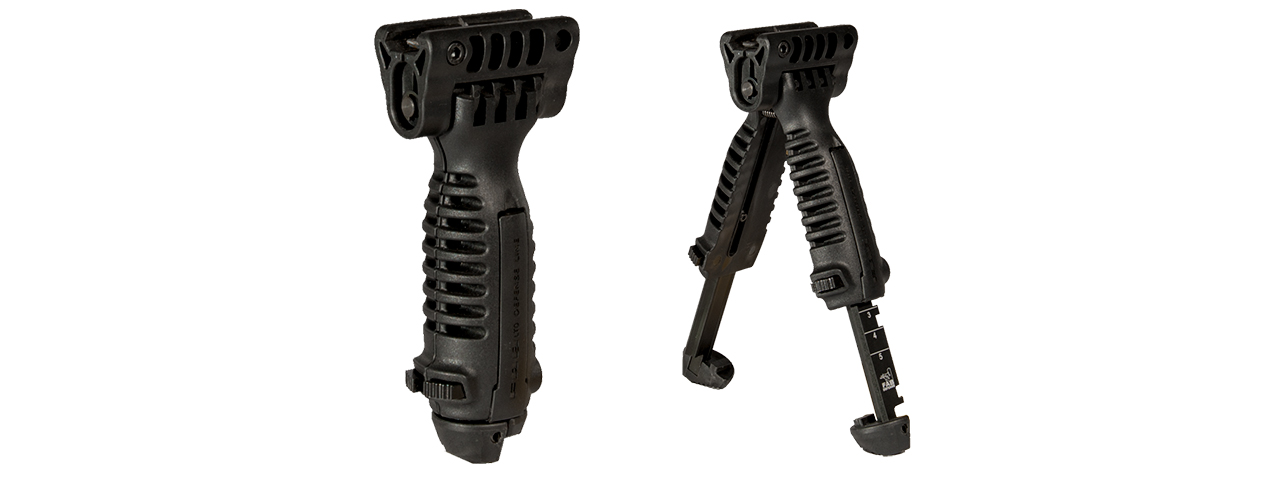 AC-409B TACTICAL FOREGRIP BIPOD (COLOR: BLACK) - Click Image to Close