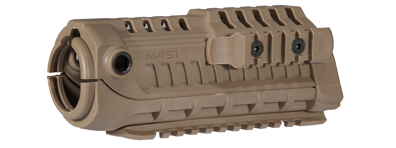 AC-418T M4S1 TACTICAL HAND GUARD (COLOR: DARK EARTH) - Click Image to Close