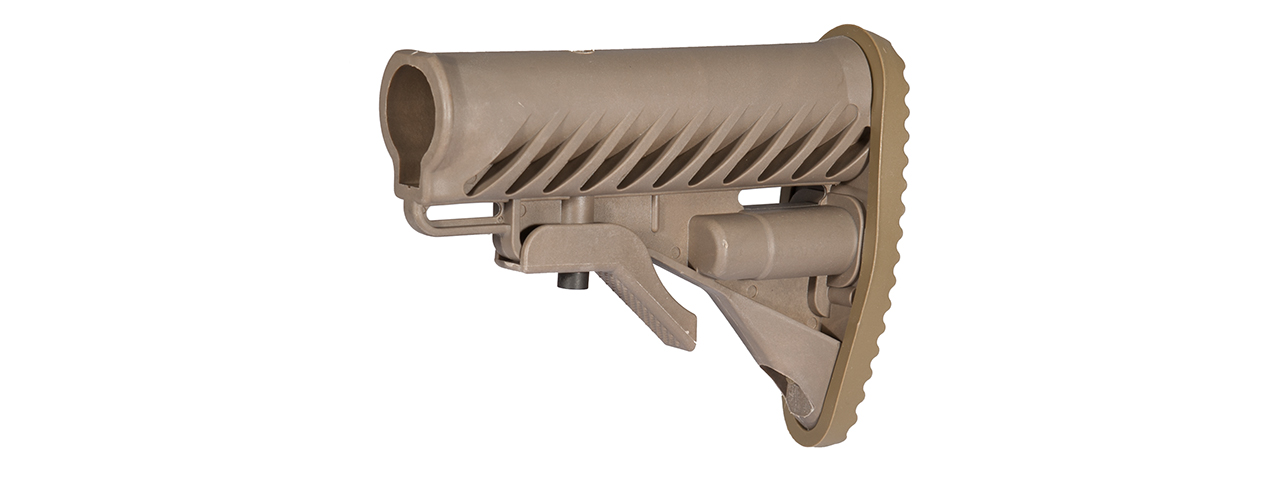 AC-421T FB STYLE TACTICAL BUTTSTOCK (COLOR: DARK EARTH) - Click Image to Close