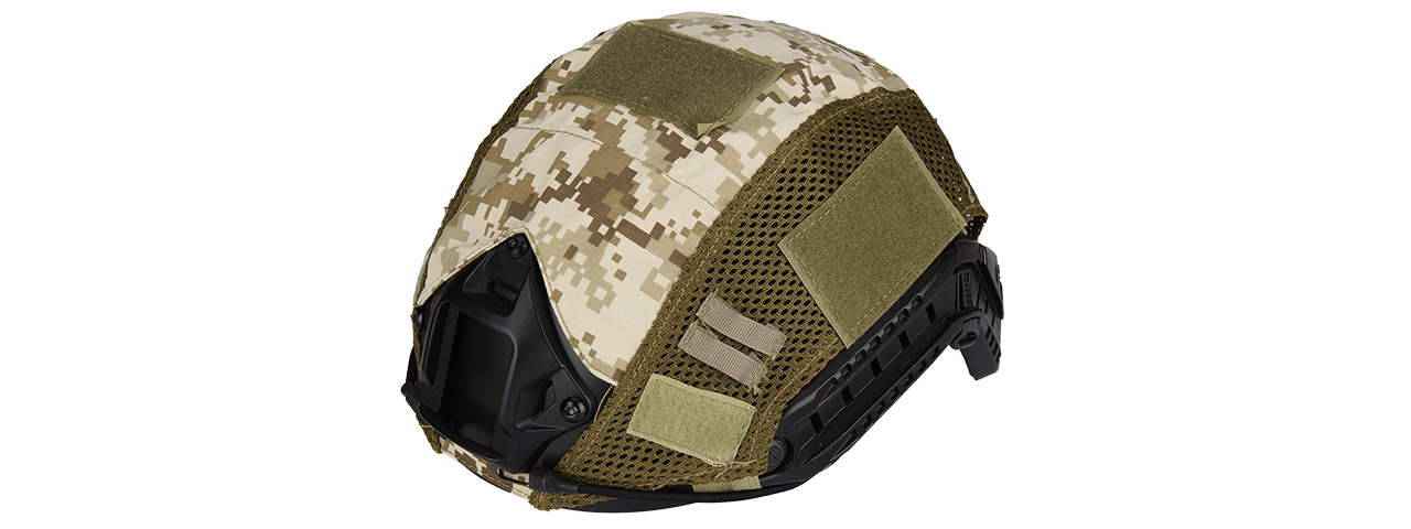 G-FORCE 1000D NYLON POLYESTER BUMP HELMET COVER - DESERT DIGITAL - Click Image to Close