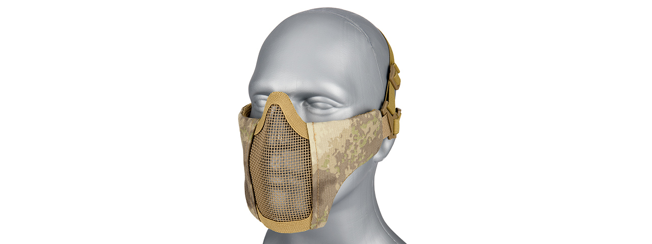 G-FORCE STEEL MESH NYLON LOWER FACE MASK (AT) - Click Image to Close