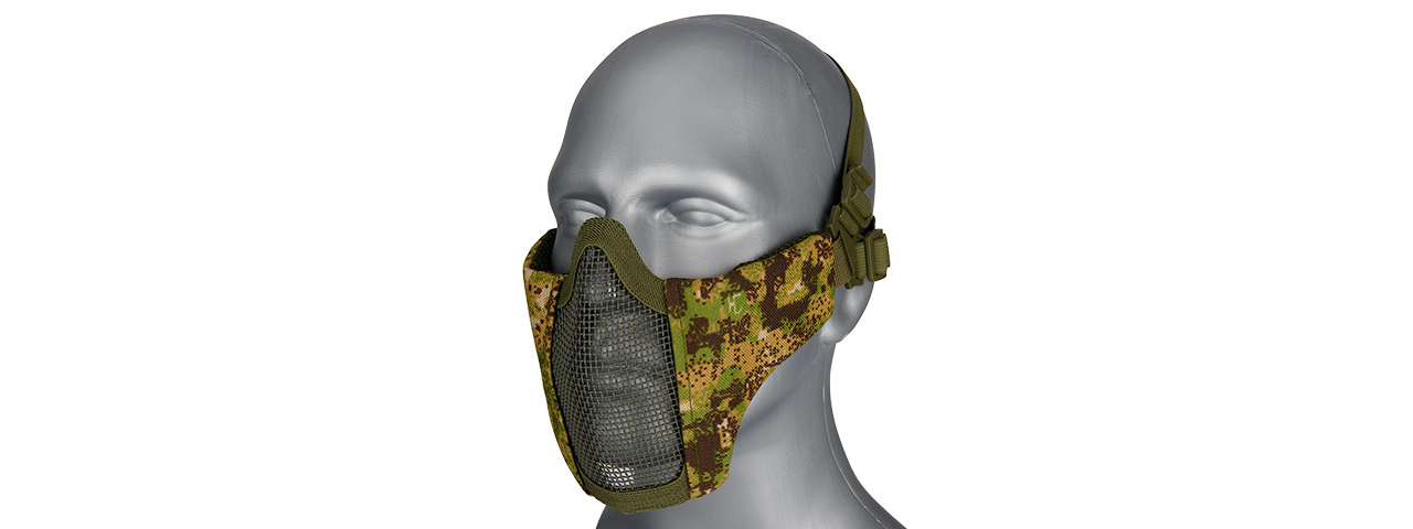 G-FORCE STEEL MESH NYLON LOWER FACE MASK (GREENZONE) - Click Image to Close