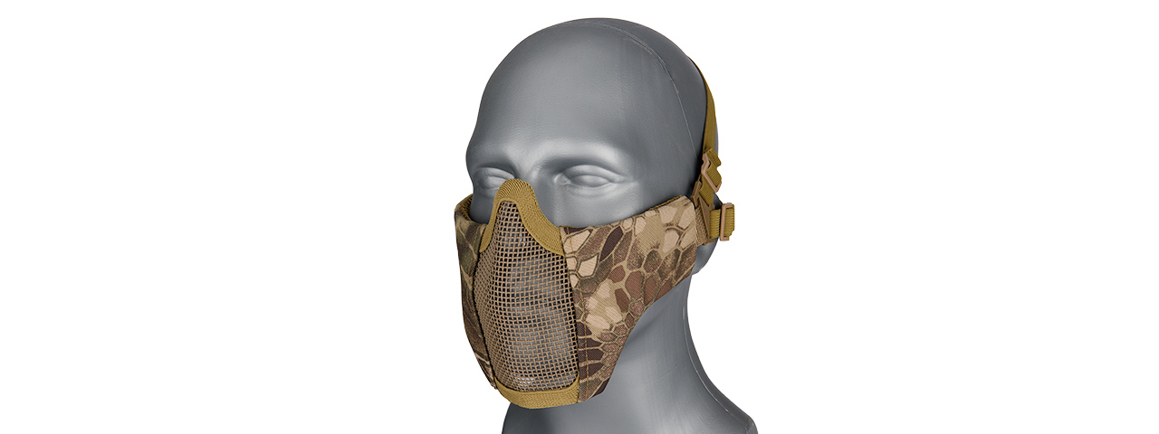G-FORCE STEEL MESH NYLON LOWER FACE MASK (HLD) - Click Image to Close