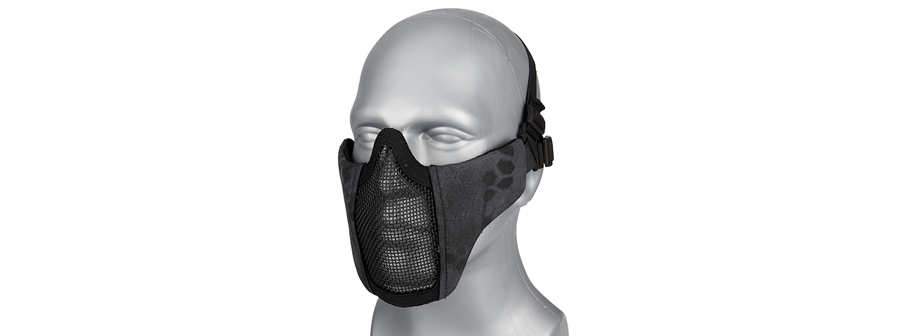 AC-642TP WOSPORT STEEL MESH NYLON LOWER FACE MASK (TYP) - Click Image to Close