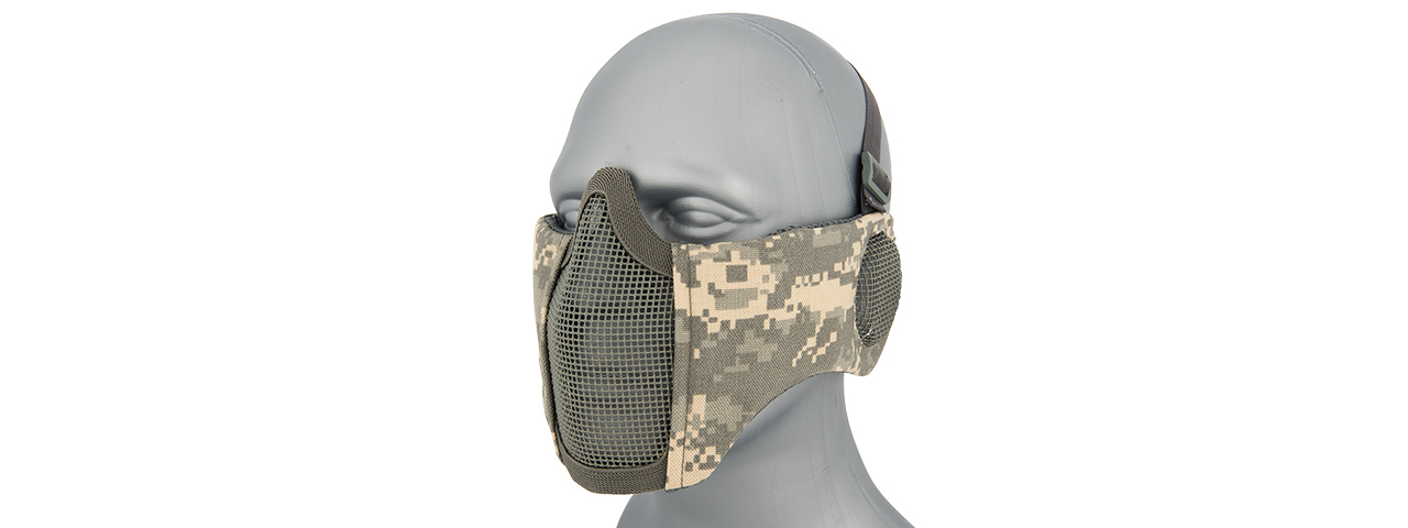 AC-643ACU TACTICAL ELITE FACE AND EAR PROTECTIVE MASK (ACU) - Click Image to Close