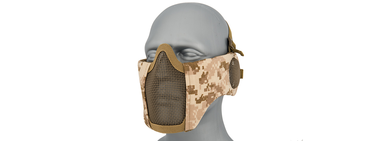 G-Force Tactical Elite Face and Ear Protective Mask (Color: Desert Digital) - Click Image to Close