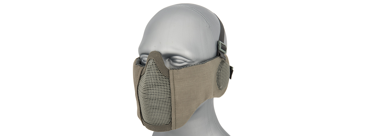 G-Force Tactical Elite Face and Ear Protective Mask (Color: Gray) - Click Image to Close