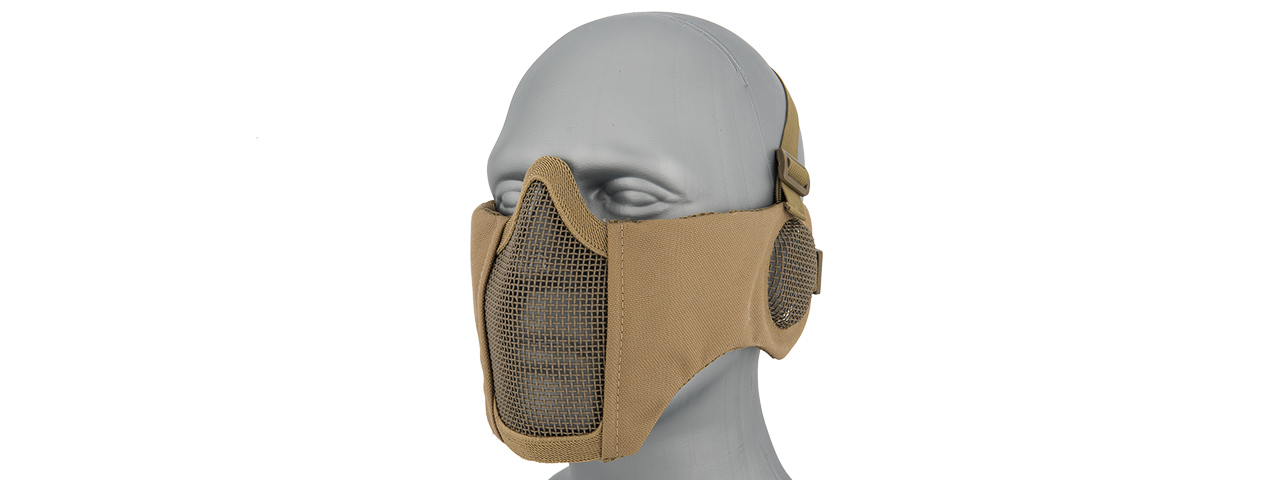 G-Force Tactical Elite Face and Ear Protective Mask (Color: Tan) - Click Image to Close