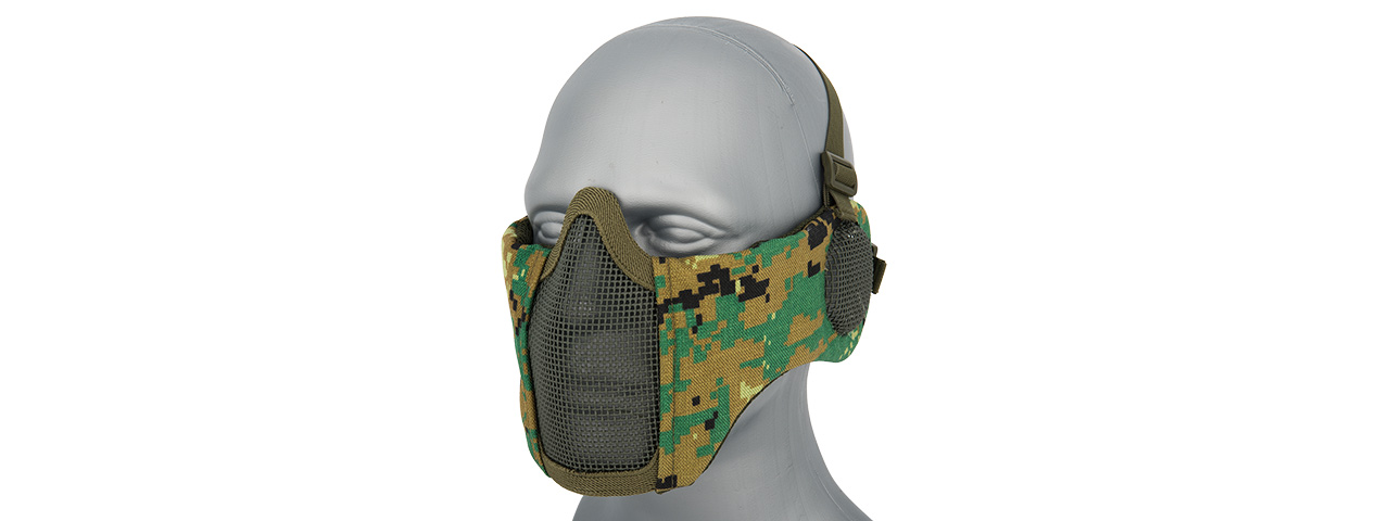 AC-643WD TACTICAL ELITE FACE AND EAR PROTECTIVE MASK (WOODLAND DIGI) - Click Image to Close